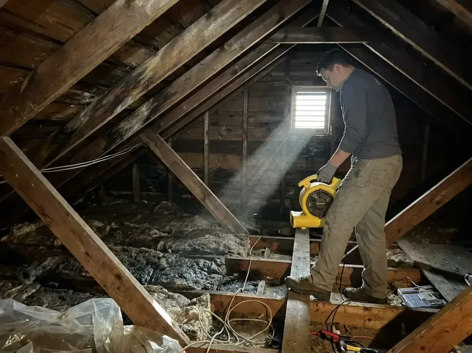 attic-water-damage-drying-proc-007 — frequently asked questions, Emergency Water Extraction & 24/7 Flood Response in Parksda…